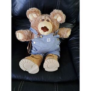 1984 Furskins 22" Dudley Teddy Bear w/shoes,  Overalls,  tag With Authentic Cert